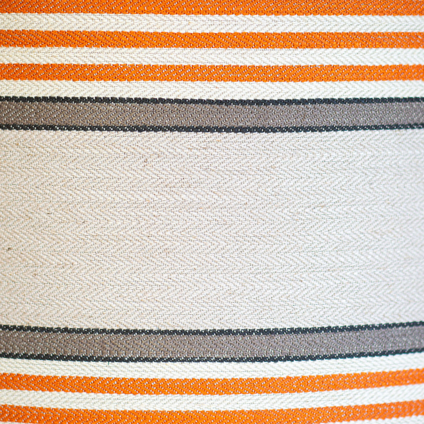 orange, beige, grey striped fabric