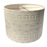 Izzy – Cream Boho Style Bespoke Drum Lamp Shade