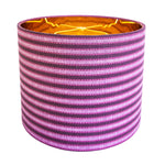 Kelly / Purple Striped Luxury Bespoke Lamp Shade