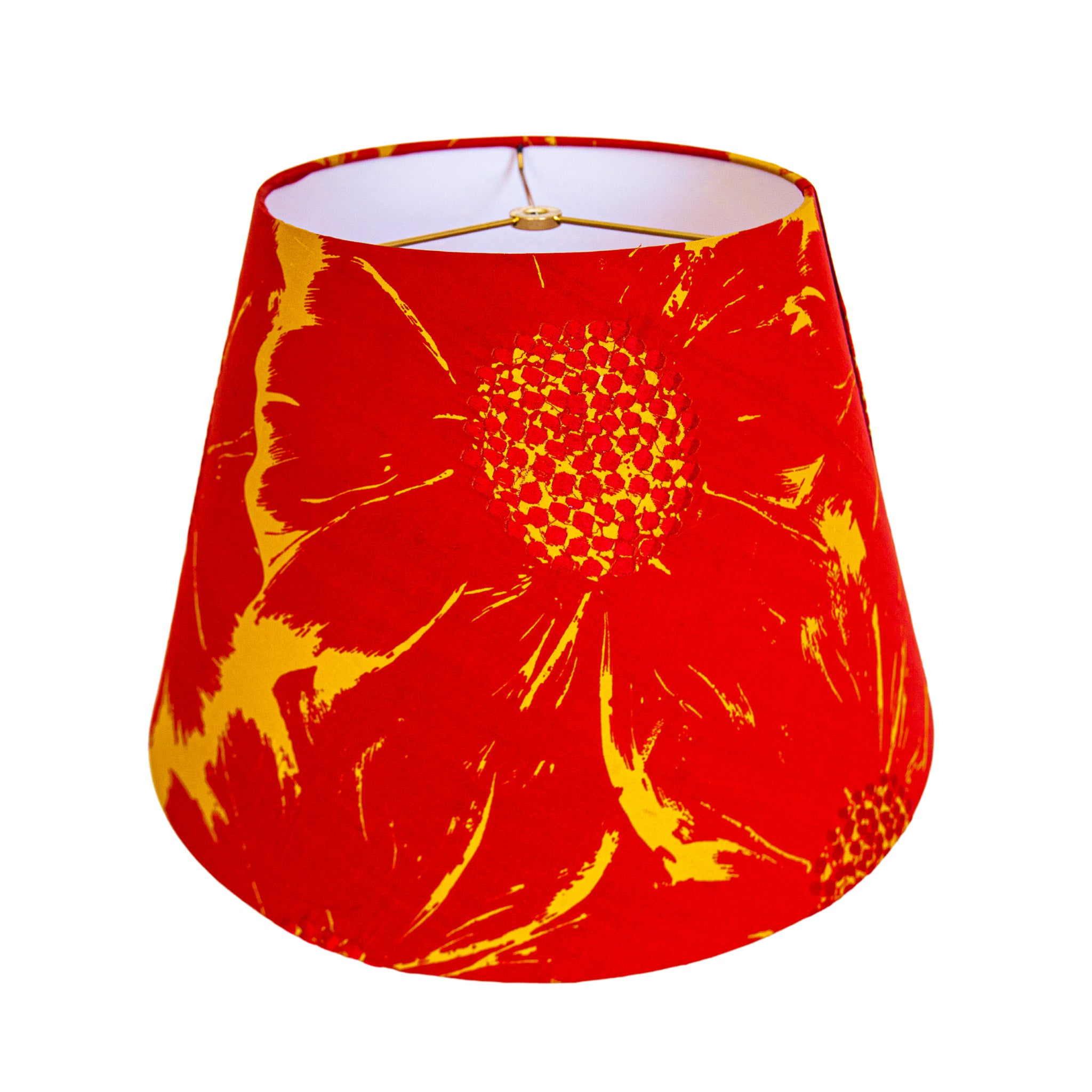 Lisa / Red Yellow Abstract Tropical Print Empire Lamp Shade
