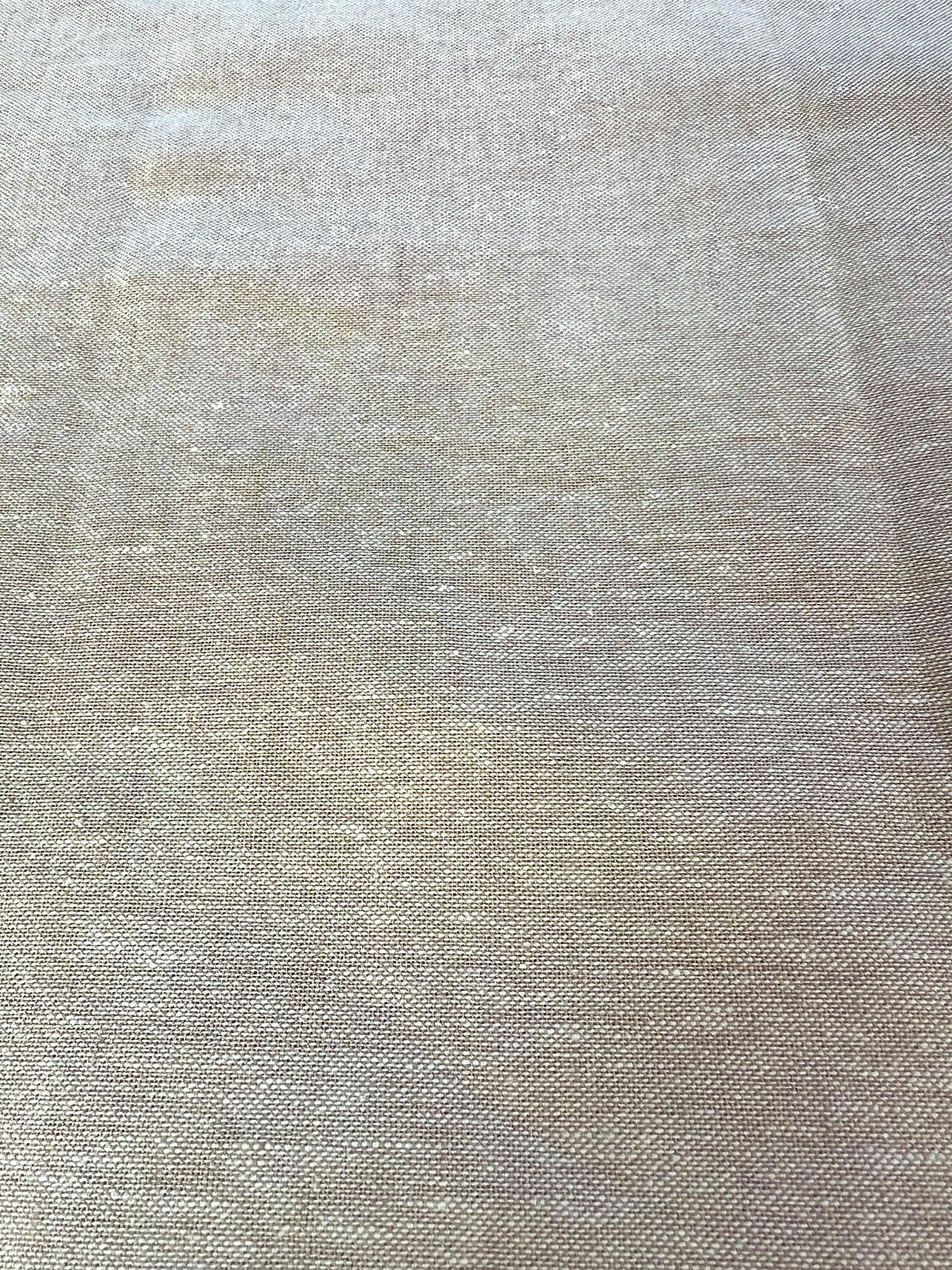 mushroom color linen fabric