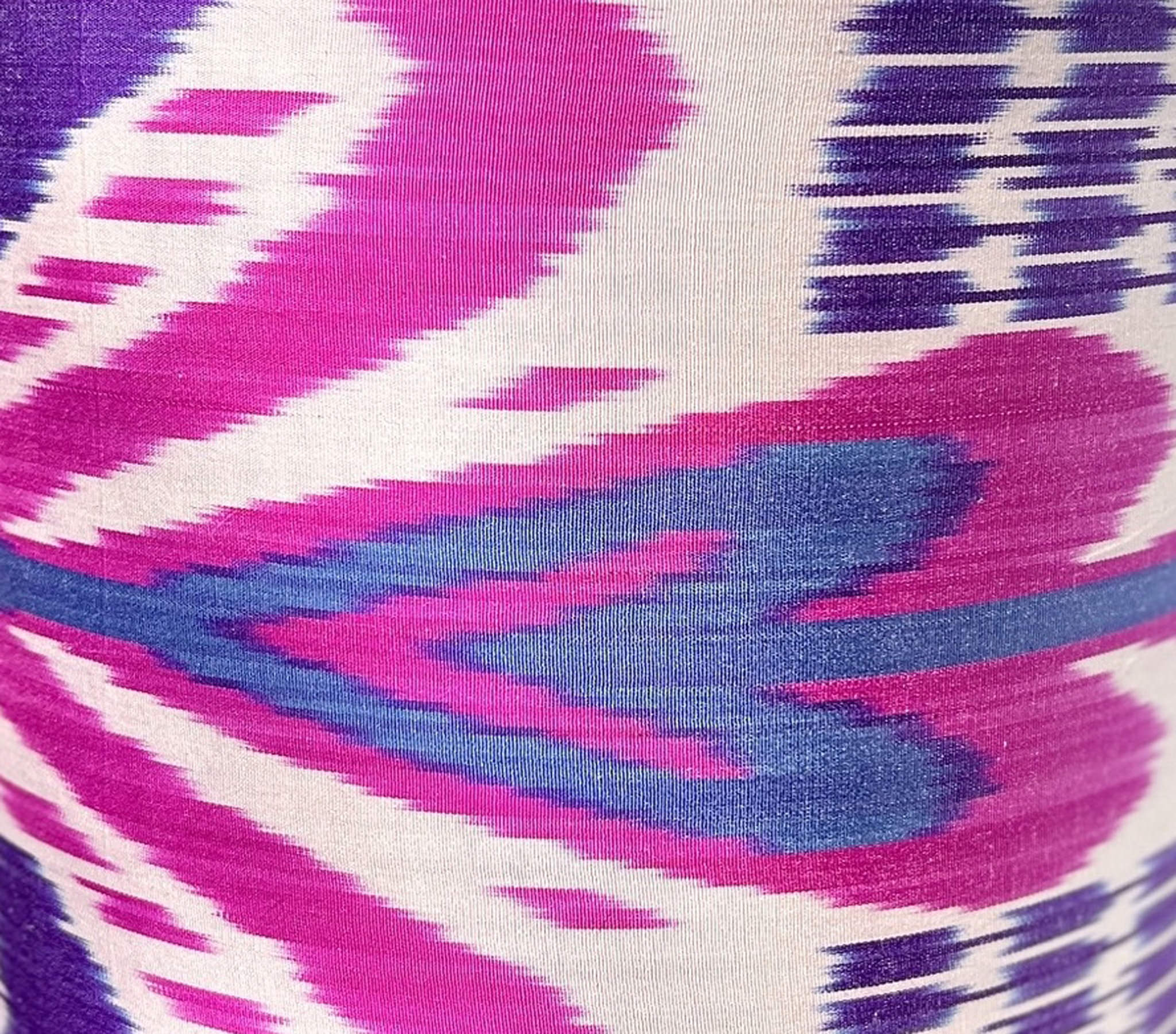 pink, purple and white fabric