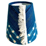 Indigo African Mud Cloth Chandelier Shade