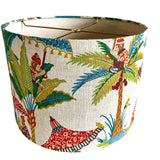 Liz / Monkey Linen Bespoke Drum Lampshade