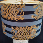 Katherine Blue / Two Toned Striped Tiger Drum Lamp Shade video