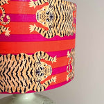Katherine / Pink & Orange Striped Tiger Drum Lamp Shade Video
