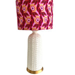 Valentina / Hot Pink African Floral Drum Bespoke Lamp Shade