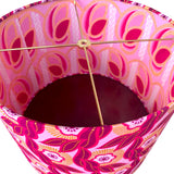 Valentina / Hot Pink African Floral Drum Bespoke Lamp Shade